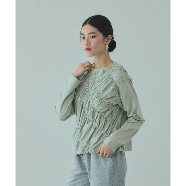 VICKY / ビッキー ギャザーラインフロントカットソー≪洗濯機で洗える≫