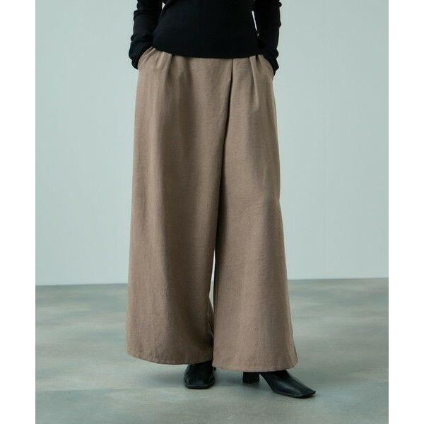 VICKY / ビッキー フィブリルサテンラップワイドパンツ≪洗濯機で洗える≫