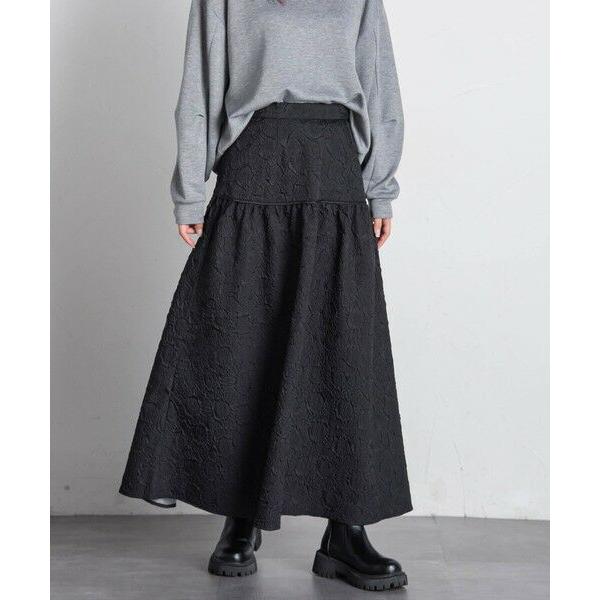 VICKY / ビッキー ふくれジャガードフレアースカート≪手洗い可能≫