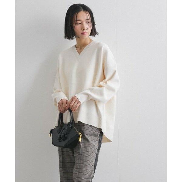 VICKY / ビッキー ダブルジャカードVネックニット≪手洗い可能≫