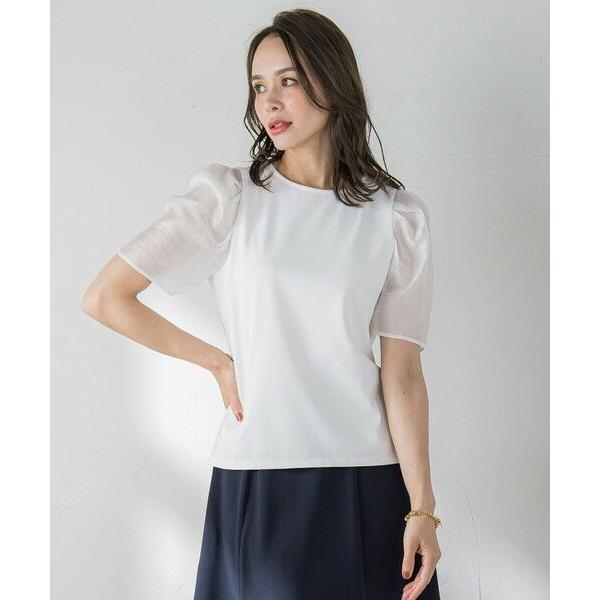 Viaggio Blu / ビアッジョブルー シアースリーブカットソー≪手洗い可能≫