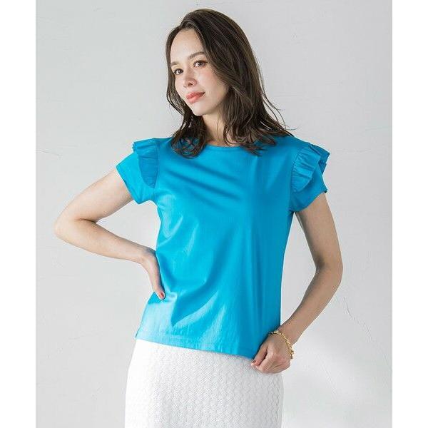 Viaggio Blu / ビアッジョブルー 【WEB限定】袖フリルカットソー≪洗濯機で洗える≫
