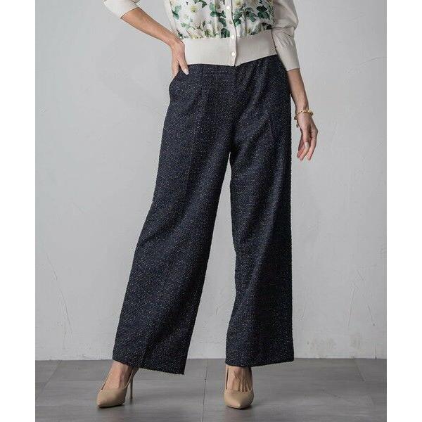 Viaggio Blu / ビアッジョブルー ツイードラメワイドパンツ