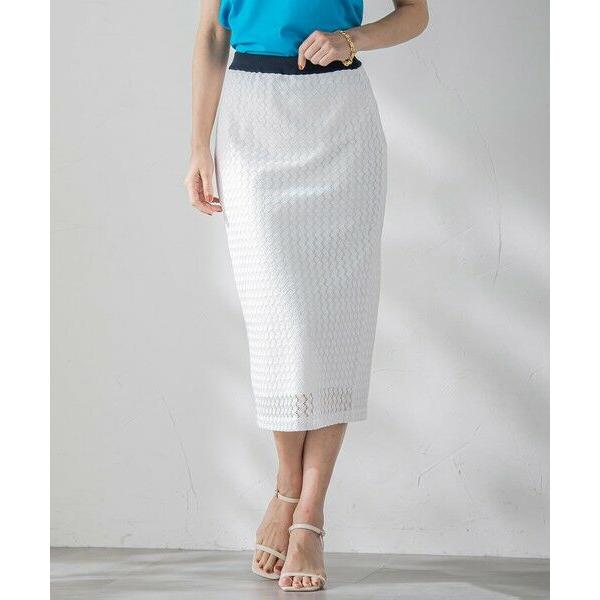 Viaggio Blu / ビアッジョブルー バルファスレーススカート≪手洗い可能≫