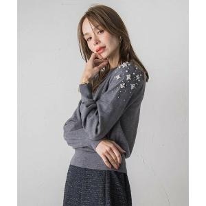 ビアッジョブルー♡ビジュー　ウールカーディガン ツイードニットカーディガン | Viaggio Blu (Women)/ビアッジョブルー