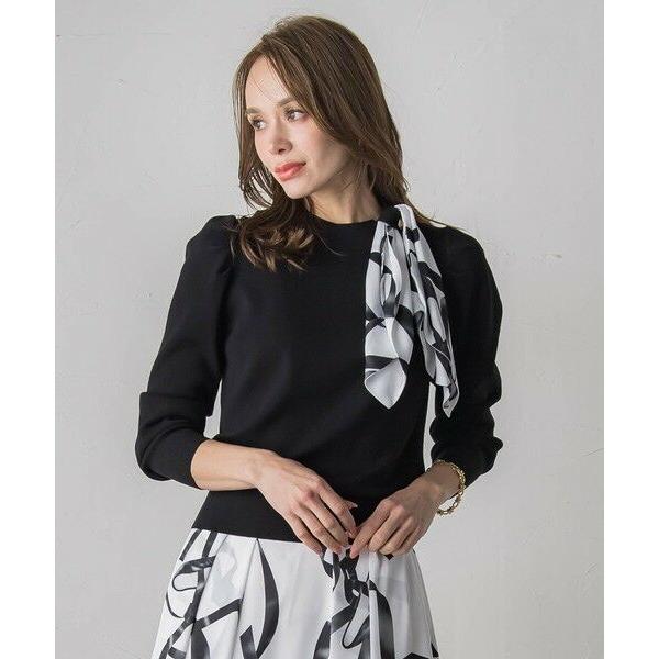 Viaggio Blu / ビアッジョブルー トゥシューズスカーフ付きニット