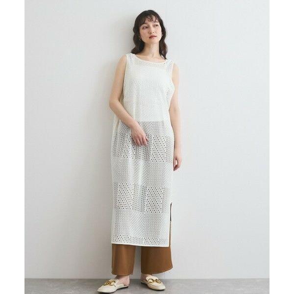 ketty / ケティ ブロック透かしニットワンピース≪手洗い可能≫