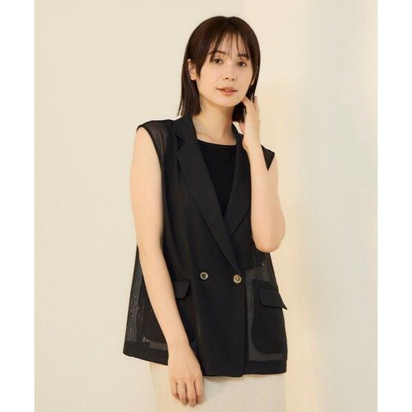 ketty / ケティ グリッティメッシュダブルベスト