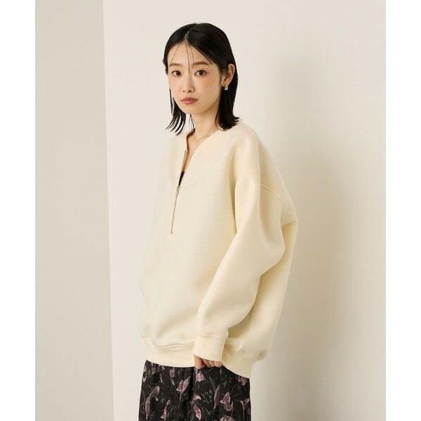 ketty / ケティ ソフトダンボールハーフZIPプルオーバー≪手洗い可能≫