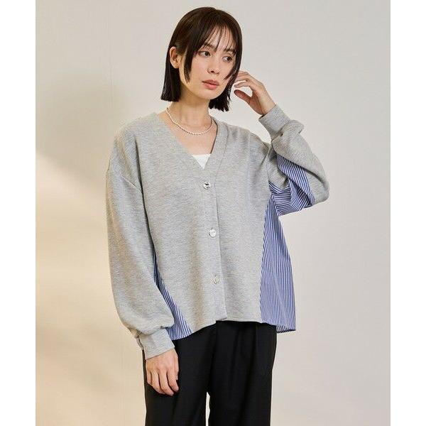 ketty / ケティ ダンボールバックストライプカーディガン