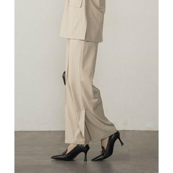 ketty / ケティ 梳毛調合繊サイドスリットパンツ≪セットアップ対応/洗濯機で洗える≫