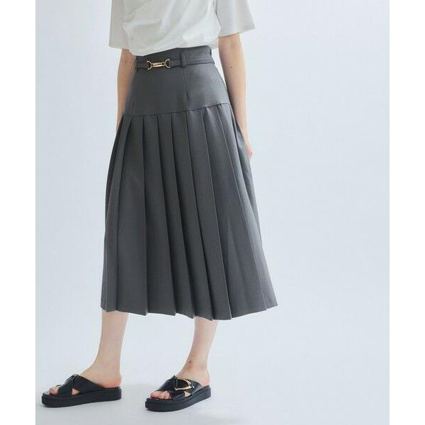 ketty / ケティ リネンライクベルト付プリーツスカート≪手洗い可能≫