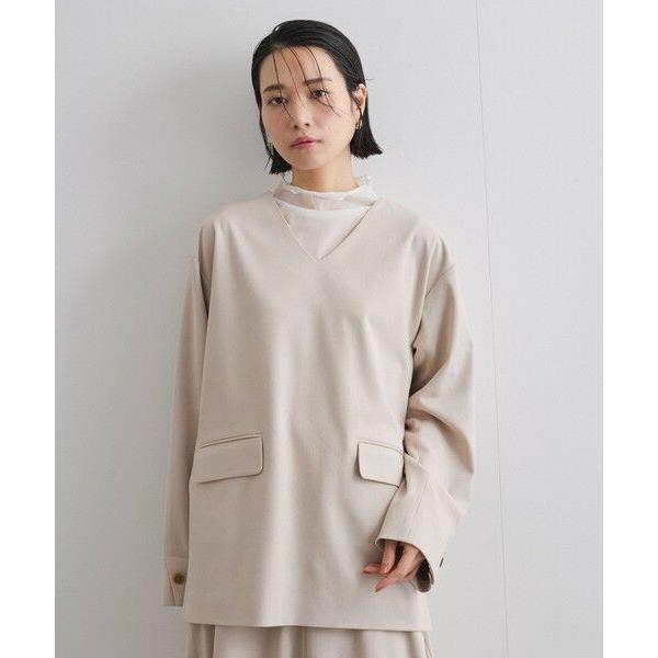 ketty / ケティ 梳毛調合繊Vネックプルブラウス≪セットアップ対応/洗濯機で洗える≫