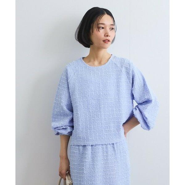 ketty / ケティ フリンジジャカードボリュームスリーブブラウス≪セットアップ対応/手洗い可能≫