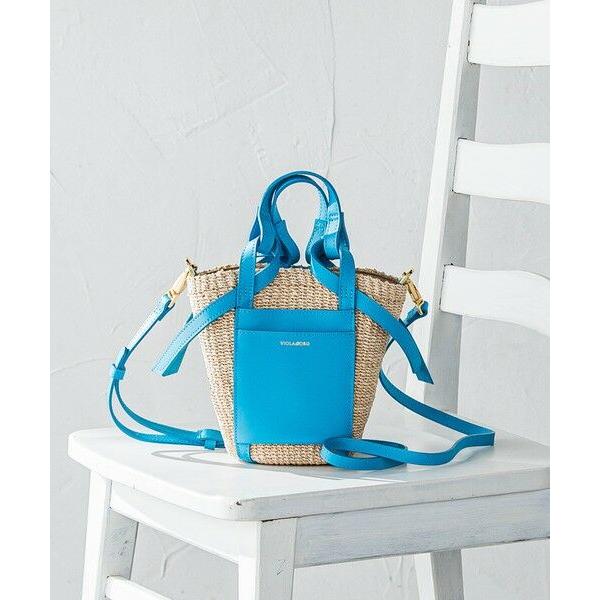 LAUTREAMONT / ロートレアモン 【VIOLAd'ORO】アバカ製 レザーポケットトート ...