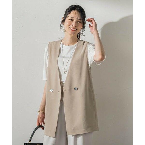 LAUTREAMONT / ロートレアモン ≪シアー素材で涼しく着れる≫麻調ボイルジレ
