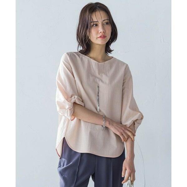 LAUTREAMONT / ロートレアモン フォルムスリーブVネックカットソー≪洗濯機で洗える≫