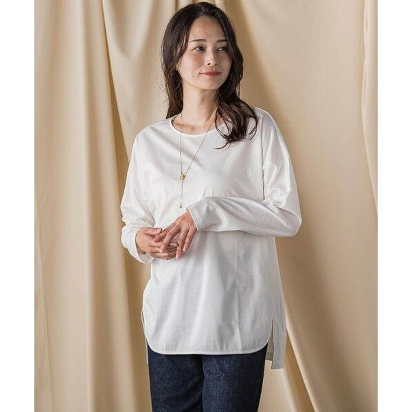 LAUTREAMONT / ロートレアモン 【WEB限定】汗じみ防止スムースロングTシャツ ≪洗える...