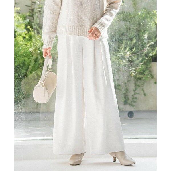 LAUTREAMONT / ロートレアモン カリーヌサテンパンツ≪洗える≫