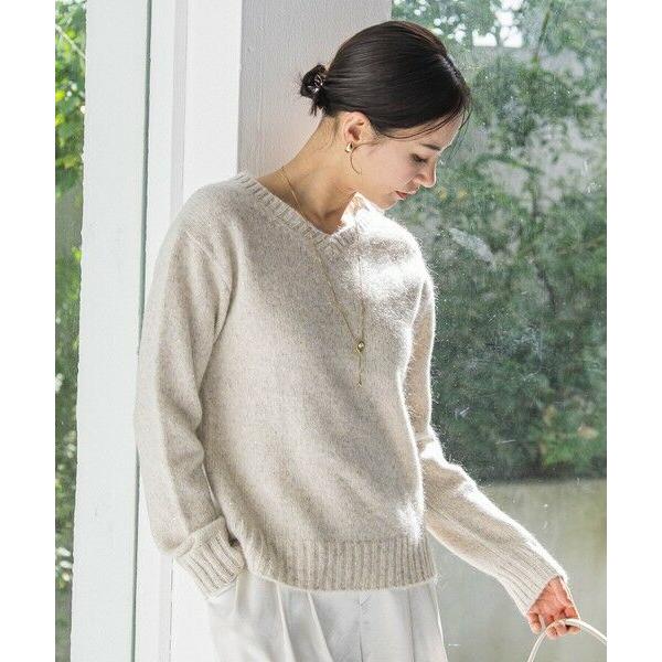 LAUTREAMONT / ロートレアモン スパンコールラメVネックニット≪洗える≫