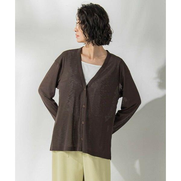 la.f... / ラ・エフ シアーVネックカットソー≪洗濯機で洗える≫