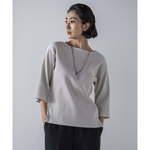 la.f... / ラ・エフ ""体型を気にせず着られる""リブカットソー≪手洗い可能≫