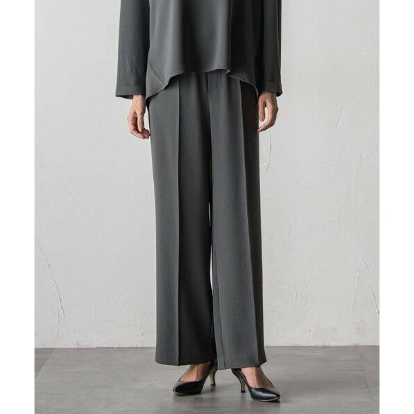 la.f... / ラ・エフ ハイストレッチカルゼワイドパンツ