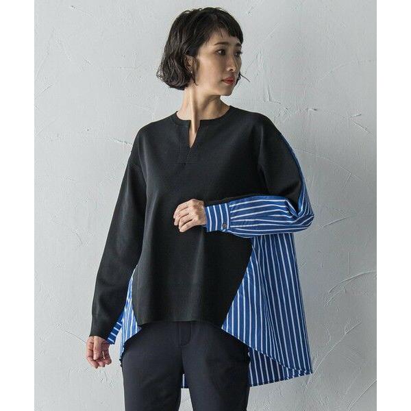 la.f... / ラ・エフ バックギャザー切り替えニット≪手洗い可能≫