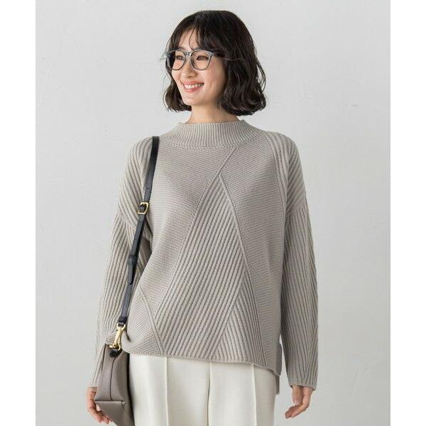 la.f... / ラ・エフ ヘリンボーンニット