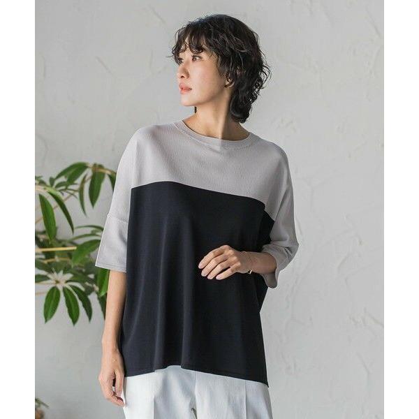 la.f... / ラ・エフ 【WEB限定】""涼感""バイカラーニット