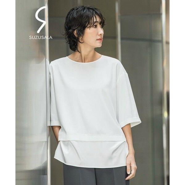 la.f... / ラ・エフ 【選べるSETUP】SUZUSALA裾切り替えブラウス