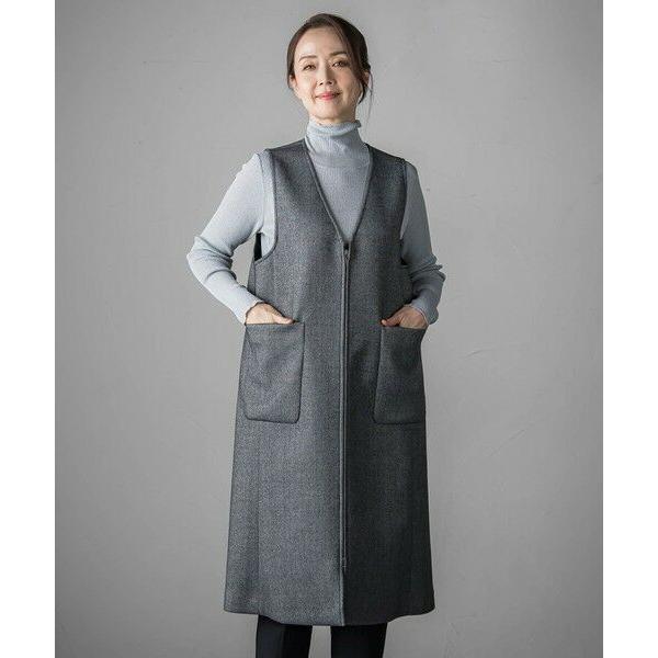 la.f...(大きいサイズ) / ラ・エフ(おおきいサイズ) 【大きいサイズ】ウールツイードボンデ...