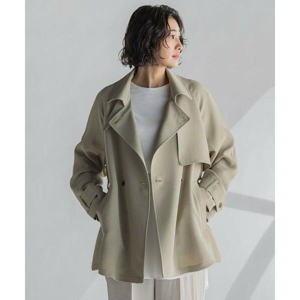 la.f...(大きいサイズ) / ラ・エフ(おおきいサイズ) 【大きいサイズ】ショートトレンチコー...