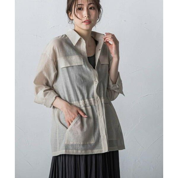 la.f...(大きいサイズ) / ラ・エフ(おおきいサイズ) 【大きいサイズ】シアーシャツジャケッ...