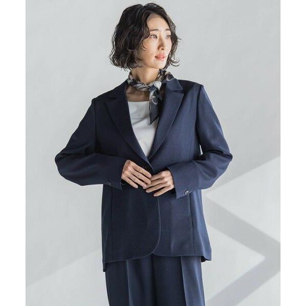 la.f...(大きいサイズ) / ラ・エフ(おおきいサイズ) 【大きいサイズ】麻調テーラードジャケ...