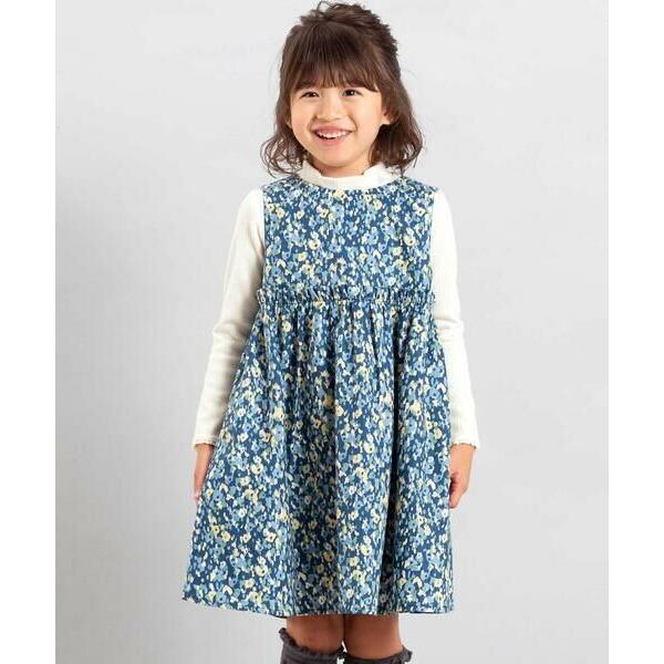 BeBe / べべ 【お揃い】オンフルールフラワープリントジャンパースカート(80~150cm)