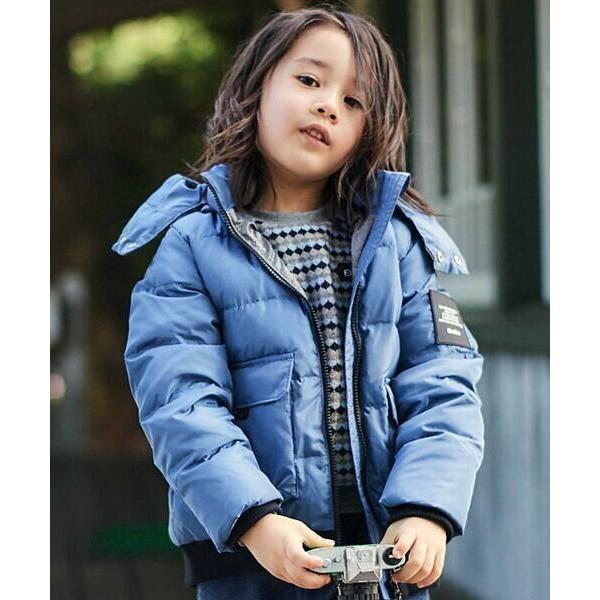 BeBe / べべ 【撥水加工】タフタフラップポケットフードダウンコート(95~150cm)