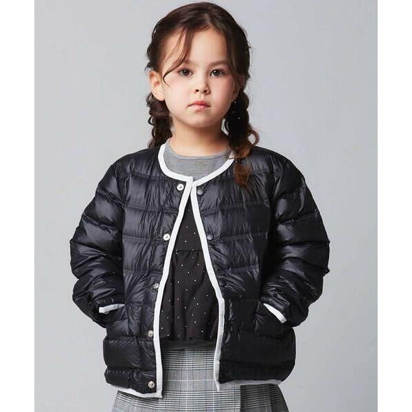 BeBe / べべ パイピング配色タフタライトダウンブルゾン(90~160cm)