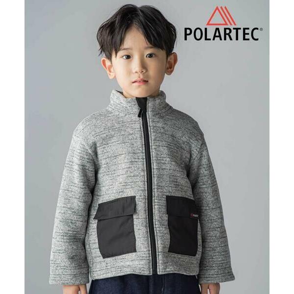 BeBe / べべ 【POLARTEC(ポーラテック)】アウトポケットメランジジップブルゾン(100...