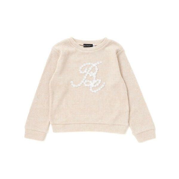 BeBe / べべ ラメテレコレースモチーフロゴプルオーバー(100~160cm)