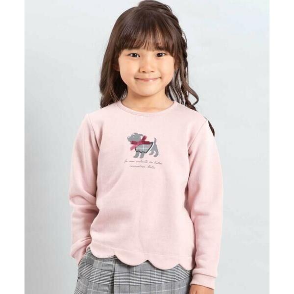 BeBe / べべ テリアプリントスカラップトレーナー(80~150cm)