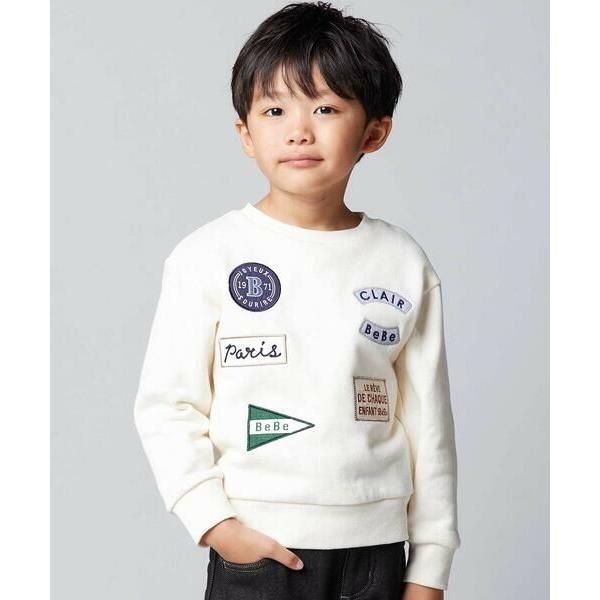 BeBe / べべ 裏起毛ペナントワッペントレーナー(90~150cm)