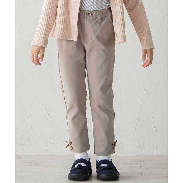 BeBe / べべ ストレッチツイル裾リボンスリムロングパンツ(90~160cm)