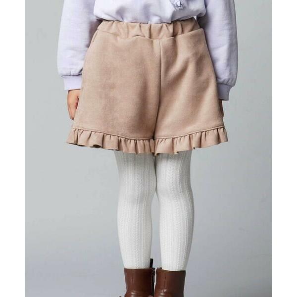BeBe / べべ スウェード調裾フリルショートパンツ(90~150cm)