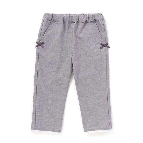 BeBe / べべ 裾レースサッカーストレッチカプリパンツ(90~150cm)