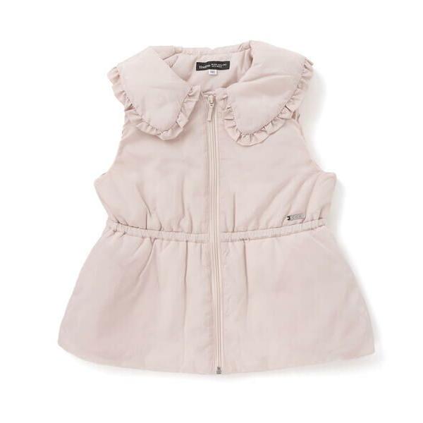 BeBe / べべ 【撥水】BIGカラー中綿フリルベスト(90~150cm)