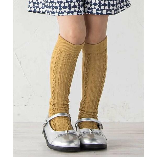 BeBe / べべ ケーブル編みハイソックス(13~24cm)