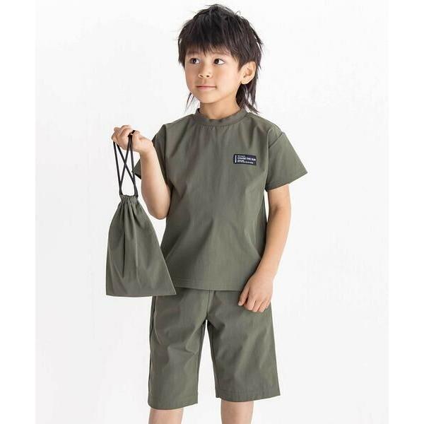 WASK / ワスク コードストレッチ3点セット（Tシャツ＋パンツ＋巾着）(110~160cm)
