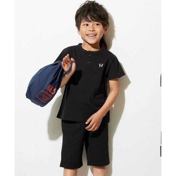 WASK / ワスク 【接触冷感】ヘンリーネックTシャツ＆パンツセット(110~160cm)