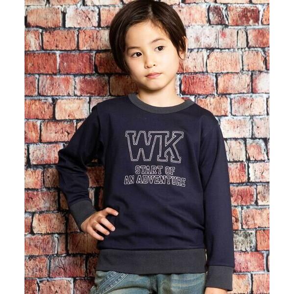 WASK / ワスク ロゴ刺しゅうトレーナー(100~160cm)